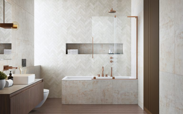 Paravan cadă FURO SL PND II – Cupru Periat [2]