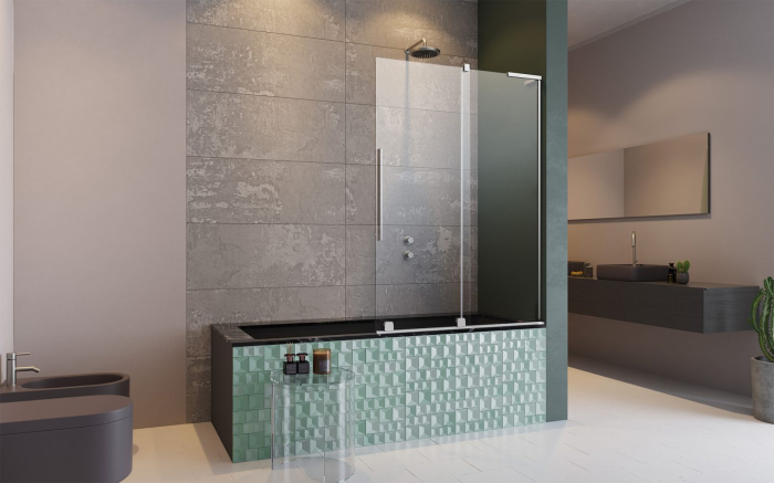 Paravan cadă FURO SL PND II – Crom [2]