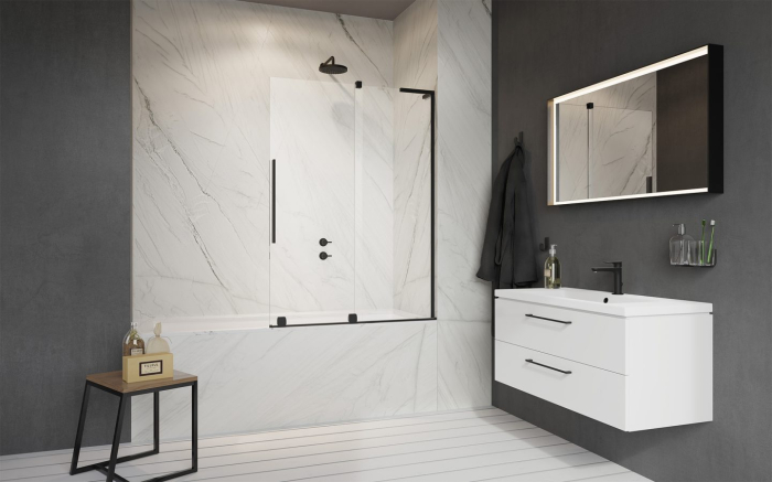 Paravan cadă FURO SL PND II – Negru [2]