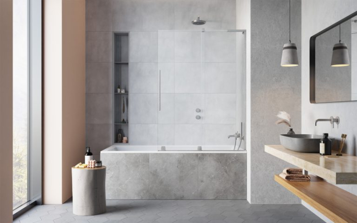 Paravan cadă FURO SL PND II – Nichel Periat [2]