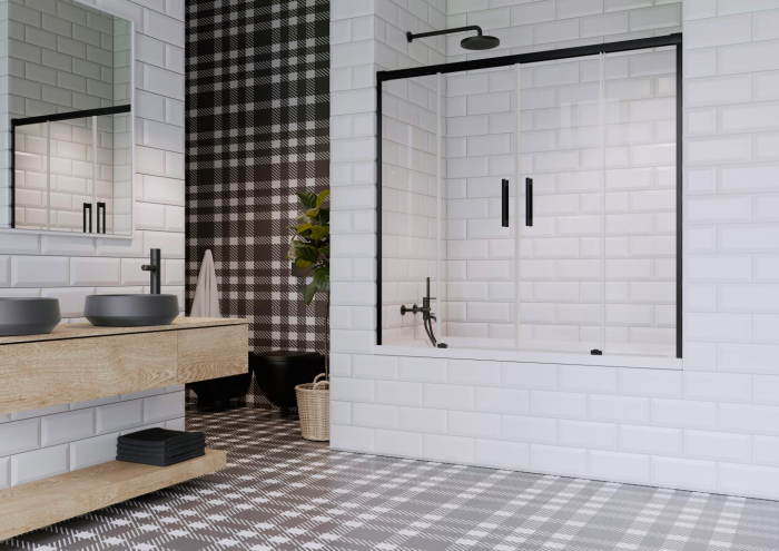 Paravan cadă Idea 6 PN DWD - Negru [2]