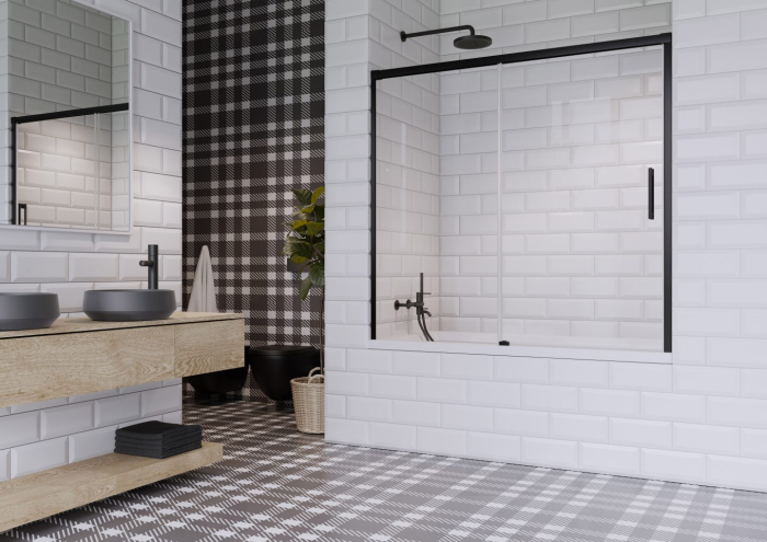 Paravan cadă Idea 6 PN DWJ - Negru [2]