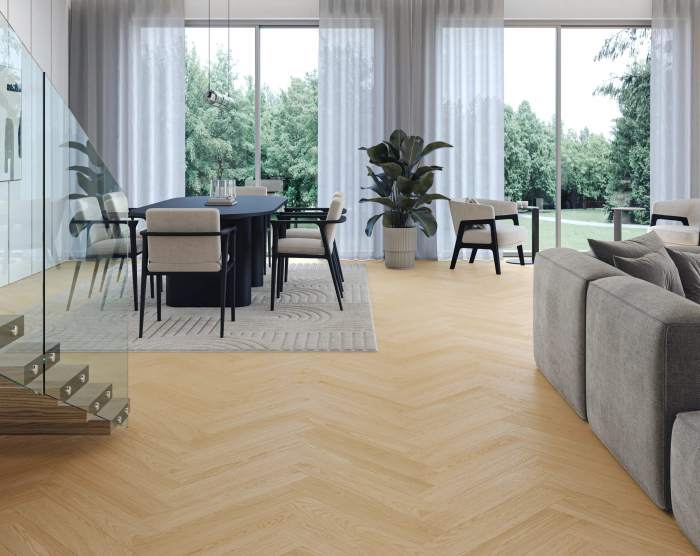 Parchet vinil SPC Stejar Cream Herringbone [2]
