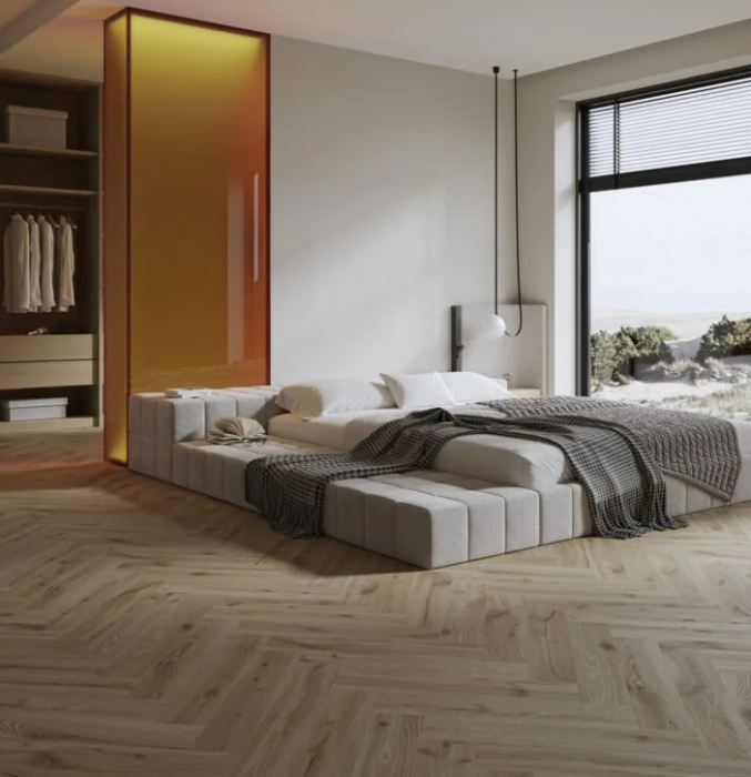 Parchet vinil SPC Stejar Desert Herringbone [5]