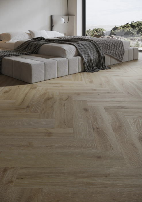 Parchet vinil SPC Stejar Desert Herringbone [2]