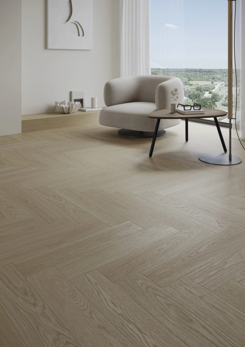 Parchet vinil SPC Stejar Flax Herringbone [5]