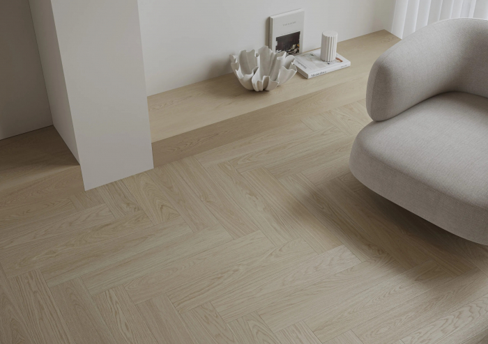 Parchet vinil SPC Stejar Flax Herringbone [3]