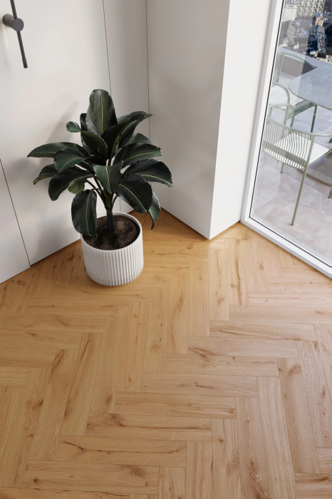 Parchet vinil SPC Stejar Ginger Herringbone [5]