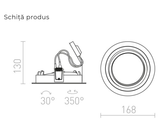 PASADENA G53 R I - Corp de iluminat circular încastrat [4]