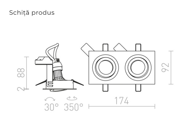PASADENA GU10 SQ II – lampă de podea [3]