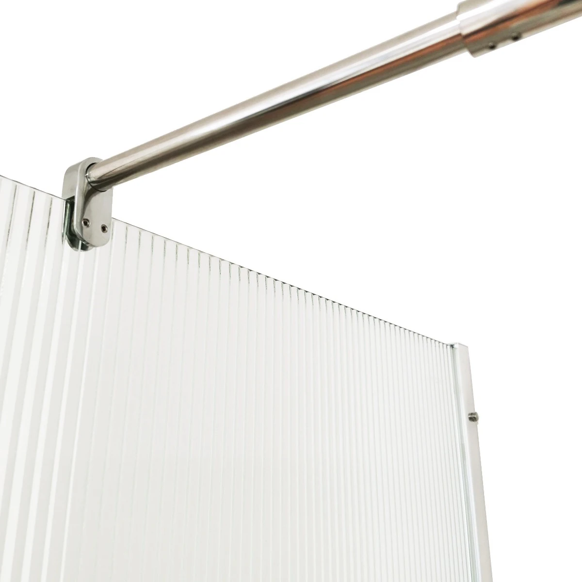 Perete dus tip WALK IN WST14, STICLA RIFLATA - PROFIL INOX [4]