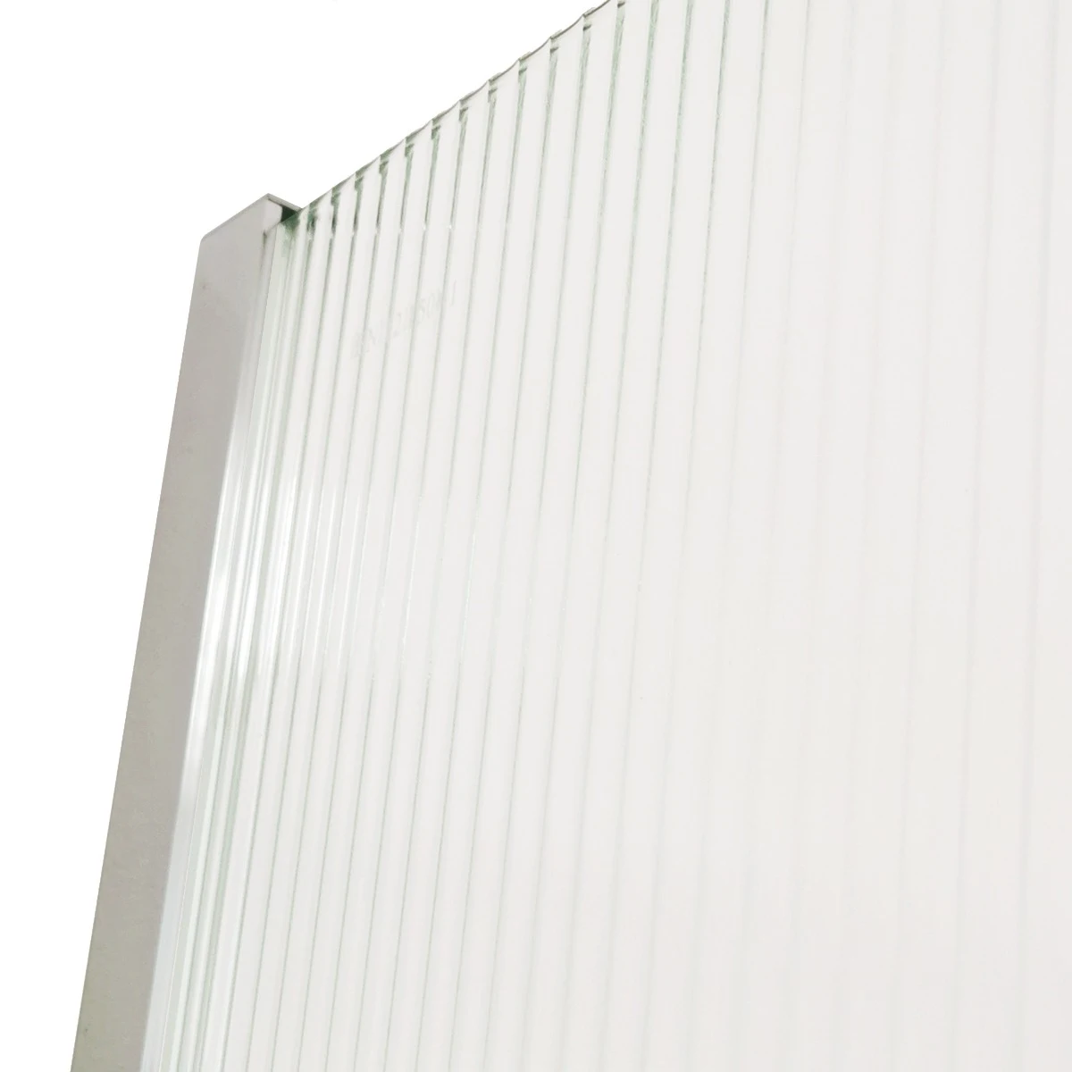 Perete dus tip WALK IN WST14, STICLA RIFLATA - PROFIL INOX [5]