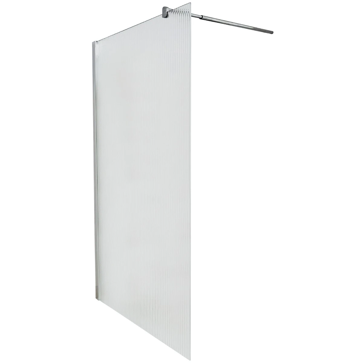 Perete dus tip WALK IN WST14, STICLA RIFLATA - PROFIL INOX [3]