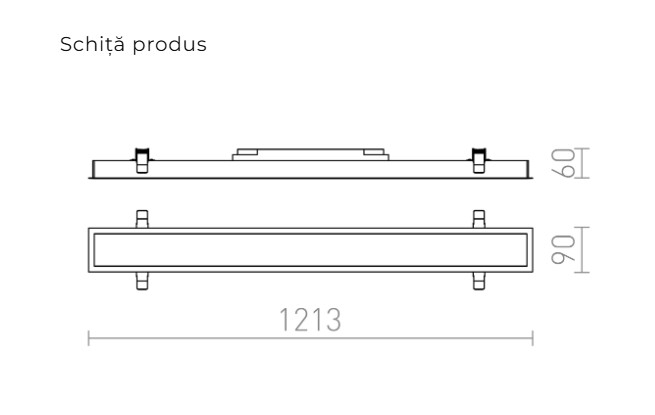 PESANTE 90 - Corp de iluminat LED liniar încastrat [4]