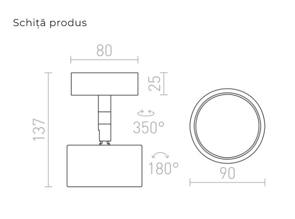 PIXIE ÎNCLINABIL - CORP DE ILUMINAT DE TAVAN [3]