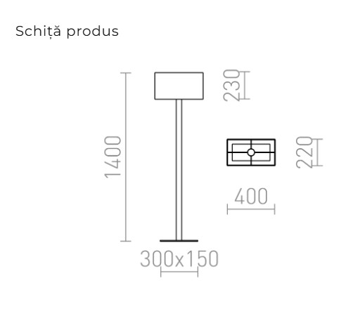 PLAZA – Lampă de podea cu suport [4]