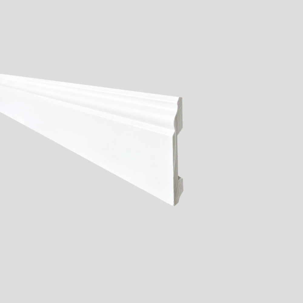Plinta alba de parchet, polimer, latime 120 mm [3]