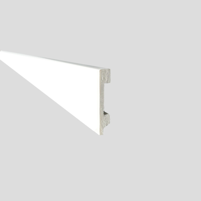 Plinta alba duropolimer pardoseala, latime 80 mm [2]