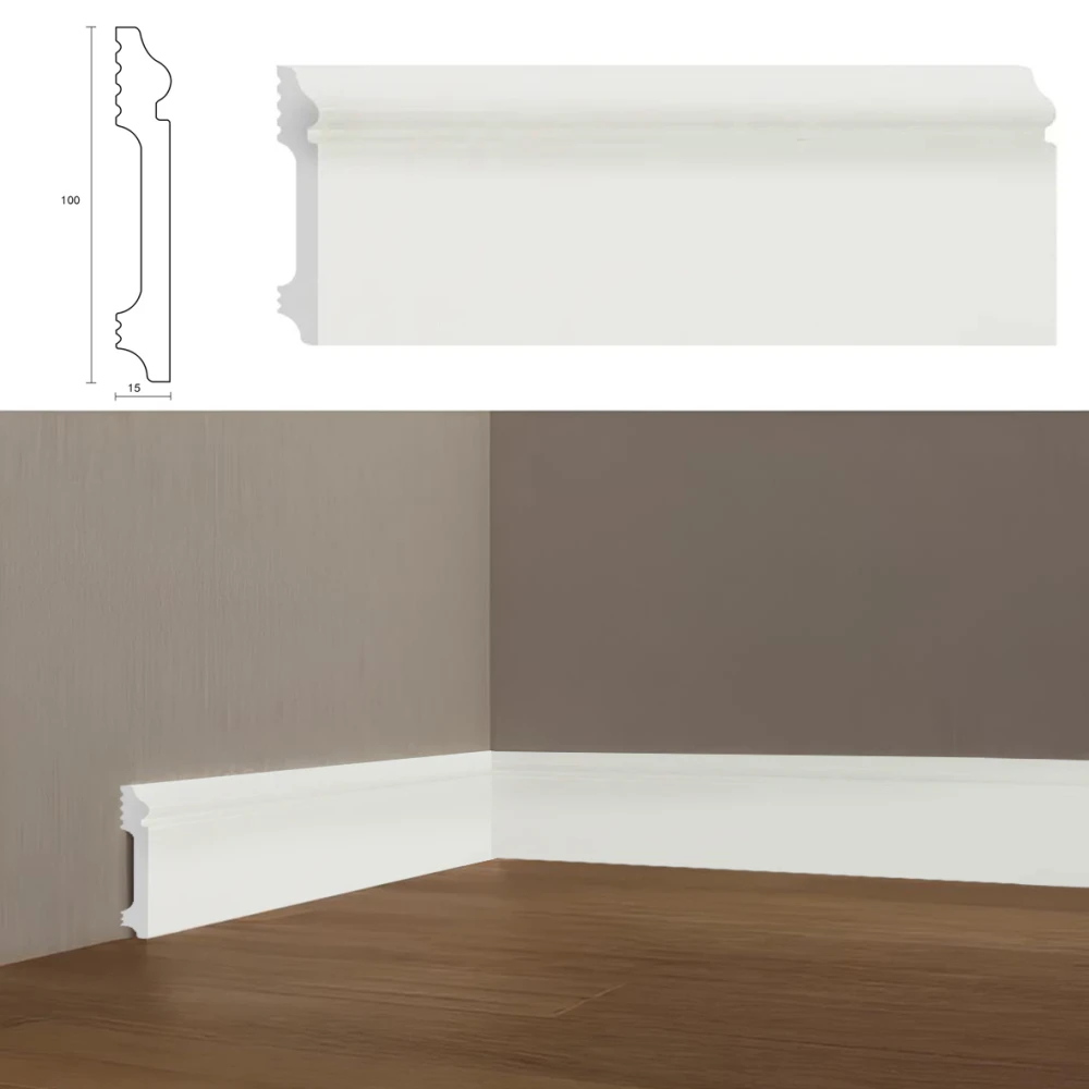 Plinta decorativa polimer dur, latime 100 mm [2]