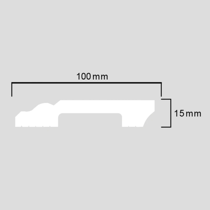 Plinta parchet din polimer dur, latime 100 mm [5]