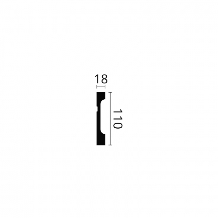 Plinta polimer dur FD11 110x18x2000 [2]