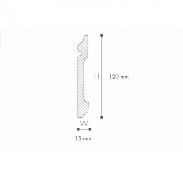 Plinta polimer dur FL2 120x15x2000 [2]