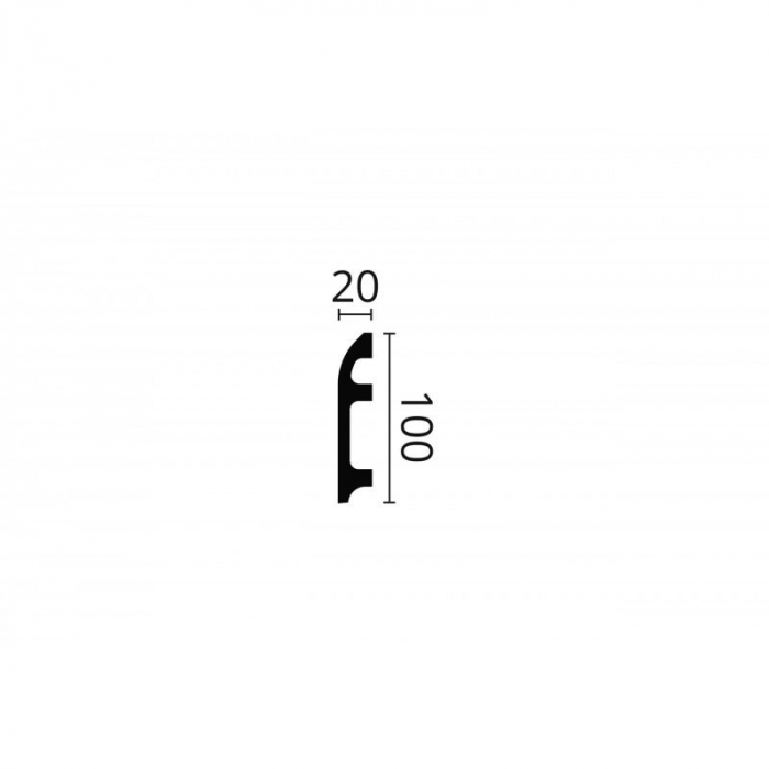 Plinta polimer dur FL5  100x20x2000 [2]