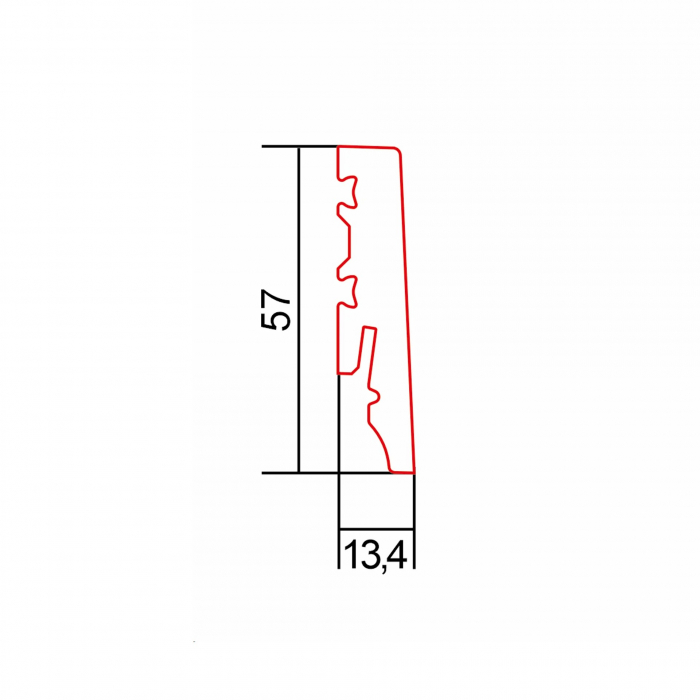 Plintă PVC S60 albă (RAL 9003) [2]