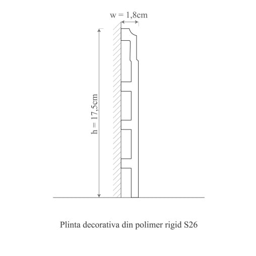 Plinta S26 - 17.5x1.8x200 cm [3]