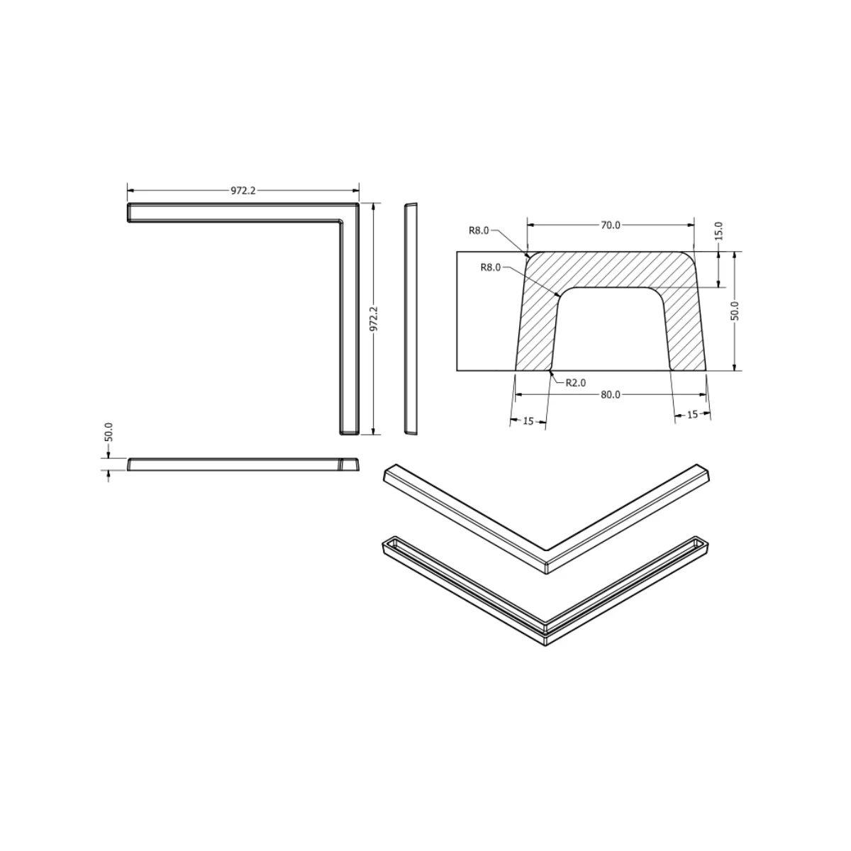 PRAG CABINA DUS DREPTUNGHI - 90X90X5 [2]