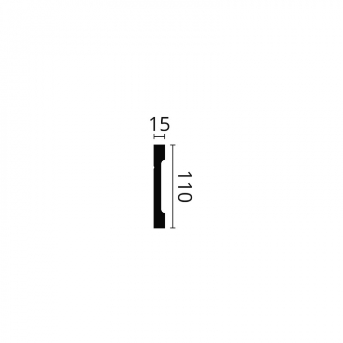 Profil decorativ polimer dur FD2 110x15x2000 [2]