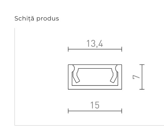 PROFIL G LED MONTAT PE SUPRAFAȚĂ 1M [2]