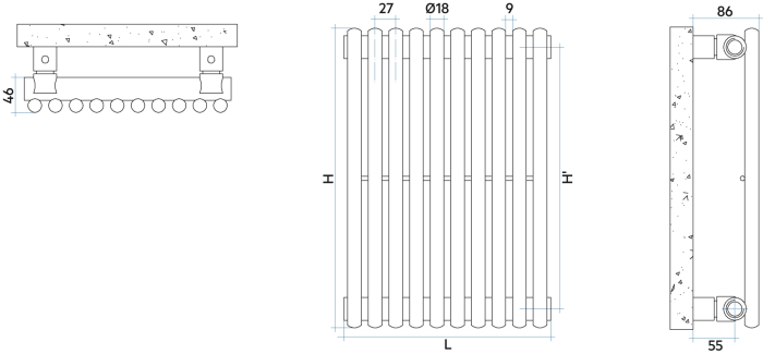 RADIATOR ARPA 18 VERTICAL [4]