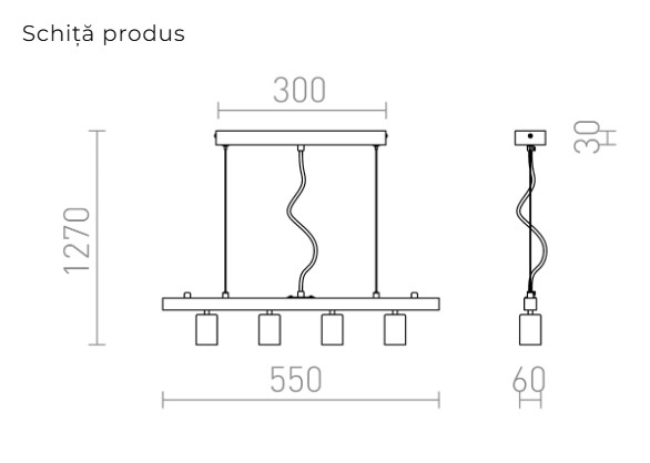 RALLONG IV SUSPENDAT - Bază de tavan [2]
