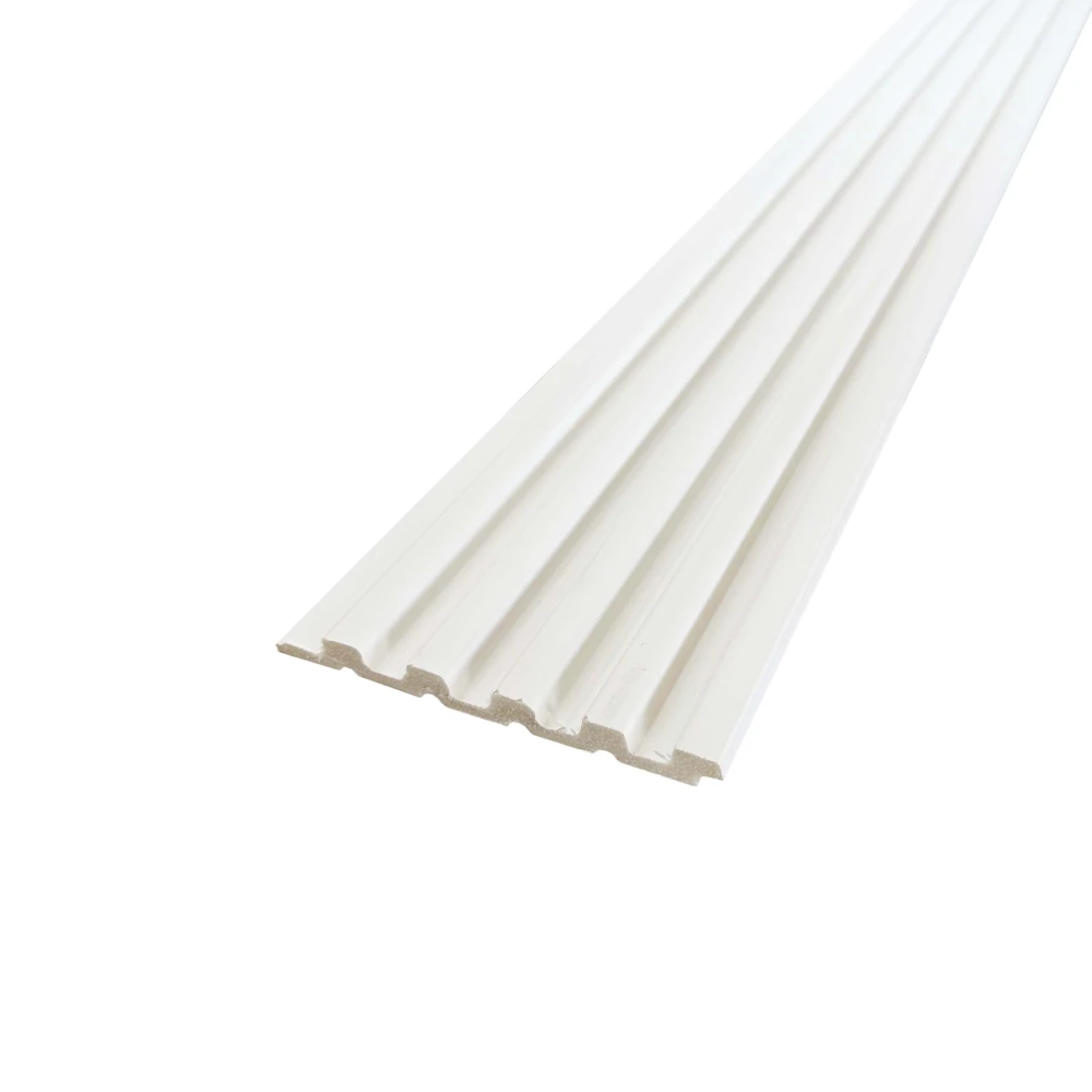 Riflaj clasic decorativ, culoare alba, 2500 mm x 120 mm x 12 mm [2]