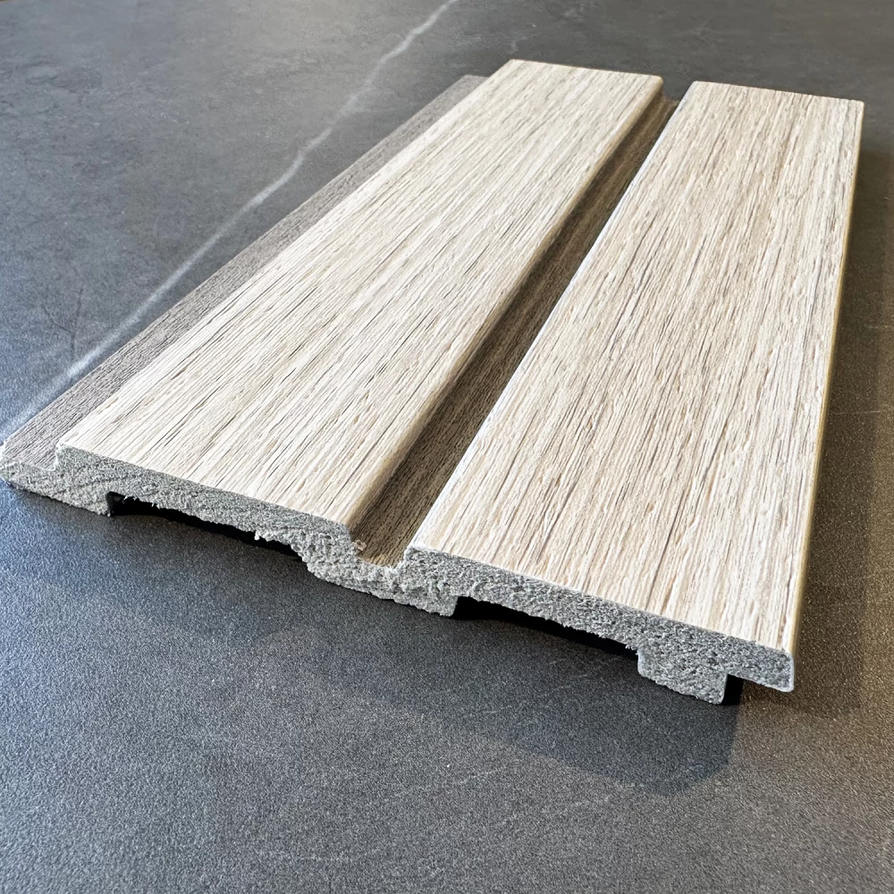 Riflaj decorativ bej texturat - 2900 mm × 122 mm × 12 mm [3]