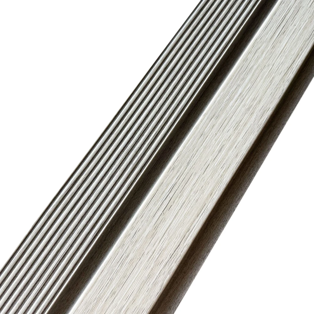 Riflaj decorativ modern in dungi alb-gri - 2900 mm × 120 mm × 12 mm [2]