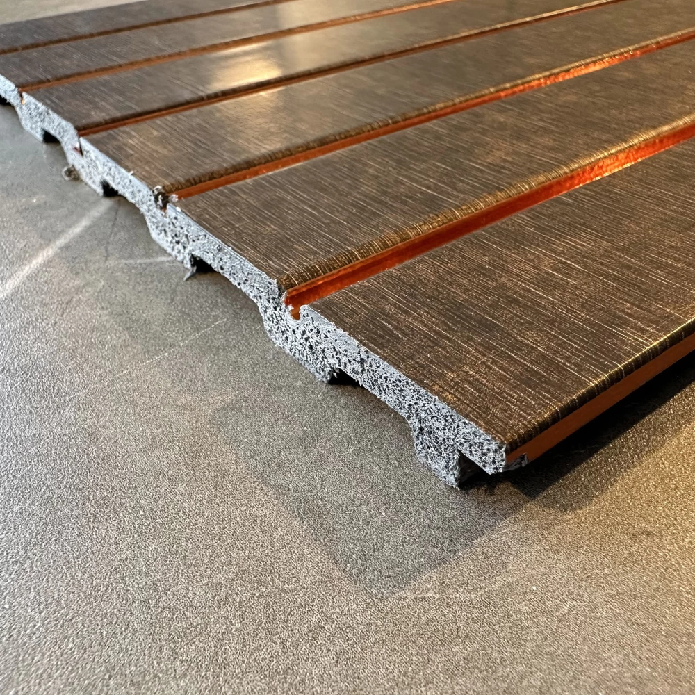 Riflaj decorativ texturat, nuante de maro, 120 mm [5]