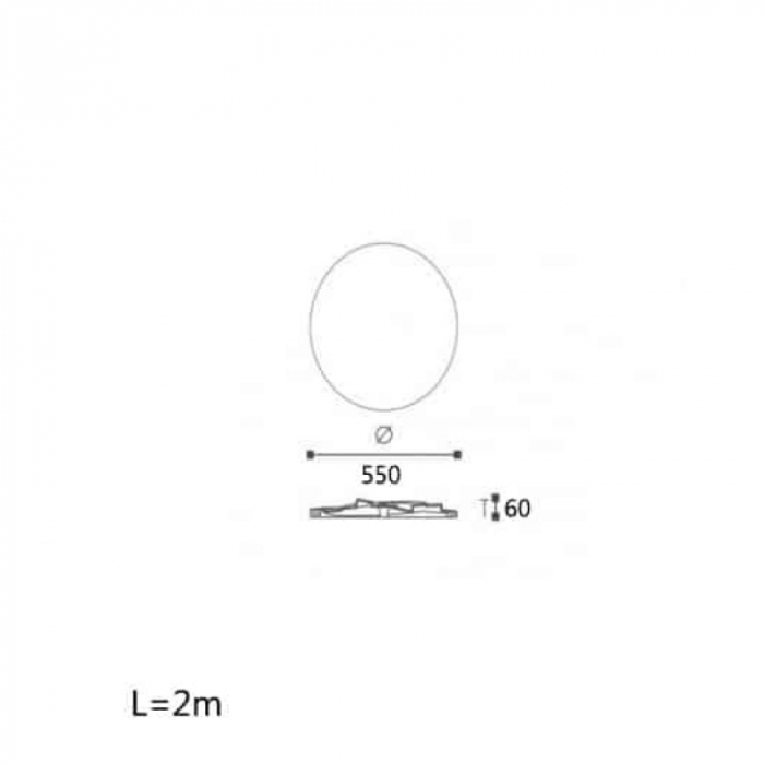 Rozeta decorativa tavan perete poliuretan CR5 550MM [2]