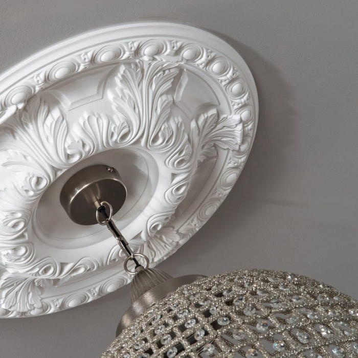 Rozeta decorativa tavan perete poliuretan R8 495mm [3]