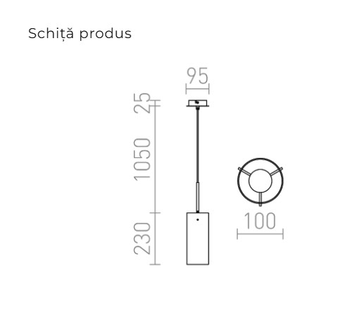 SANSSOUCI I CHROM - Corp de iluminat suspendat [4]