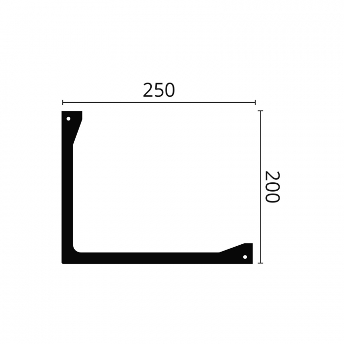 Scafa decorativa led tavan perete L2 200x250x2000 [2]