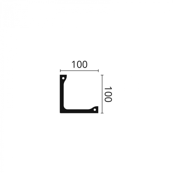Scafa decorativa led tavan perete L4 100x100x2000 [3]
