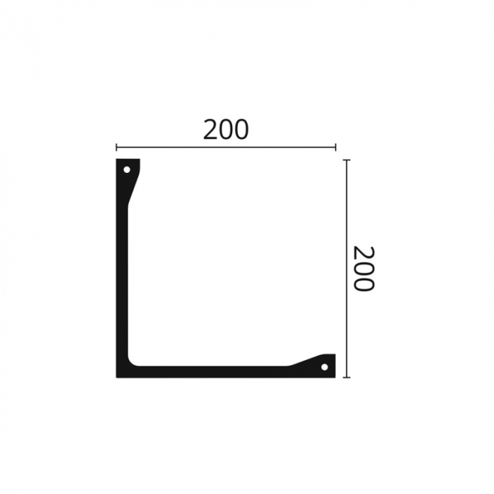 Scafa decorativa led tavan perete L5 200x200x2000 [2]