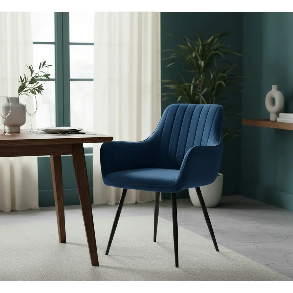 Scaun APPLE – 57x47x85 cm, albastru Bluvel 86 / negru [3]
