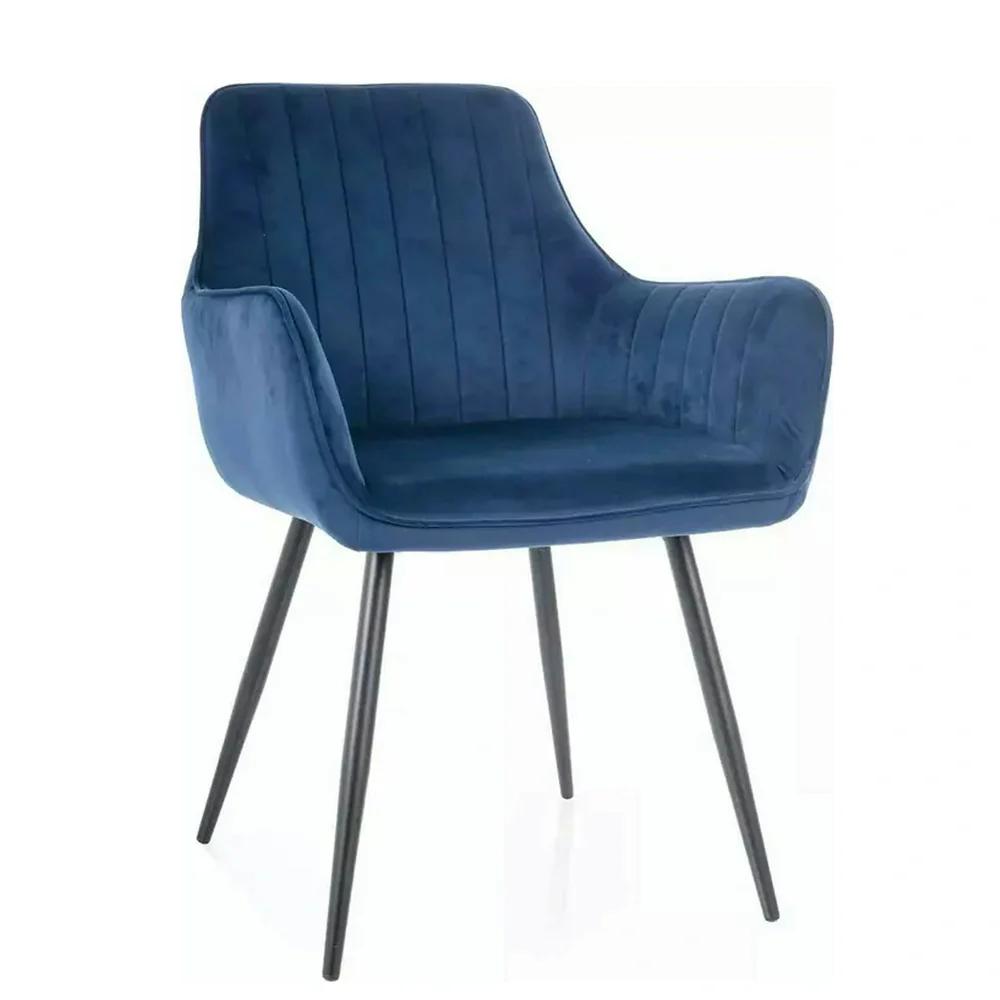 Scaun APPLE – 57x47x85 cm, albastru Bluvel 86 / negru [2]