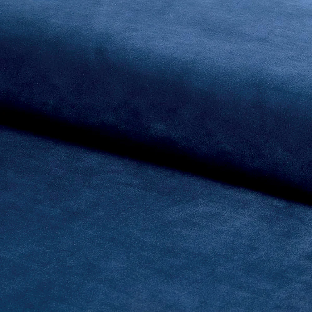 Scaun AZALIA – 61x44x86 cm, albastru / negru, stofă catifelată / metal [3]