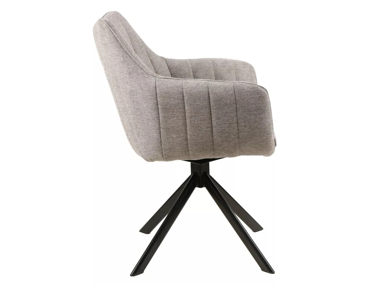 Scaun AZALIA BREGO – 50x61x86 cm, gri / negru mat, stofă Brego 22 [2]