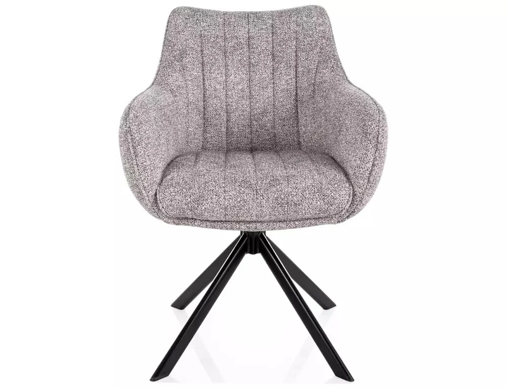 Scaun AZALIA LEO – 50x61x86 cm, gri deschis / negru mat [3]