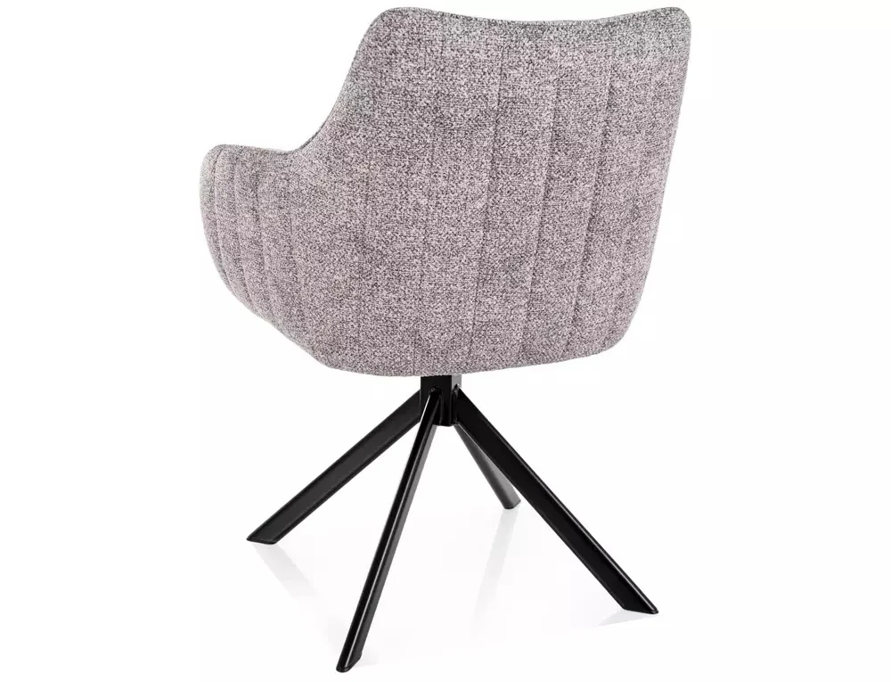 Scaun AZALIA LEO – 50x61x86 cm, gri deschis / negru mat [2]